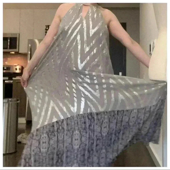 Ella moss Maxi Shiny Bohemian Festive dress - Picture 6 of 8